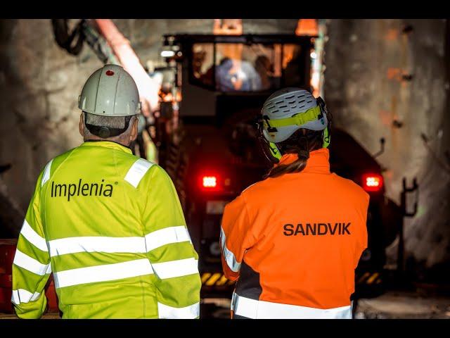 Sandvik and DSI Group  providing safe and efficient ground support to Implenia Sverige AB