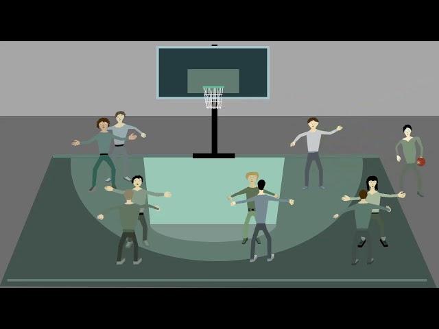 Анімаційний мультфільм "Правила гри в баскетбол"