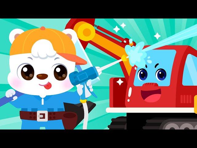 Bubble Bubble! The Rainbow Heavy Vehicle | Kids Vehicle Song | Lotty Friends