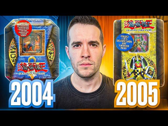 Opening VINTAGE Yugioh Tins From 20 Years Ago! (2004 Vs 2005)