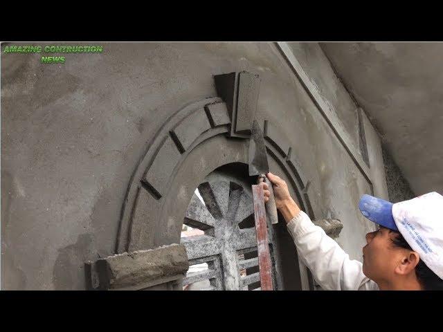 Extremely Creative Construction Techniques Sand And Cement - Cement Art idea Of Window Decoration