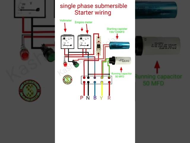 How to starter connection #Starter 2022 ,1hp starter connection