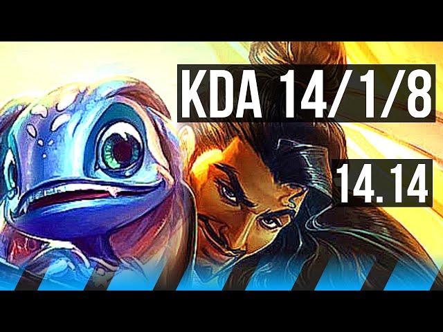 FIZZ vs AKSHAN (MID) | 14/1/8, Legendary, 500+ games | NA Master | 14.14