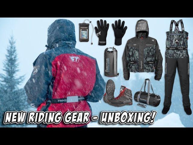 Unboxing Our Awesome New Finntrail Waterproof Riding Gear! Hip Waders, Jackets, Gloves and more!