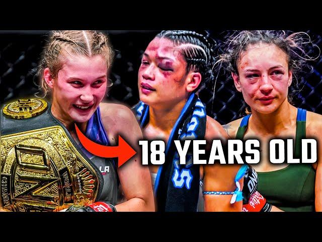 She's BRUTAL  The Teenage Muay Thai Queen That DROPS Male Opponents