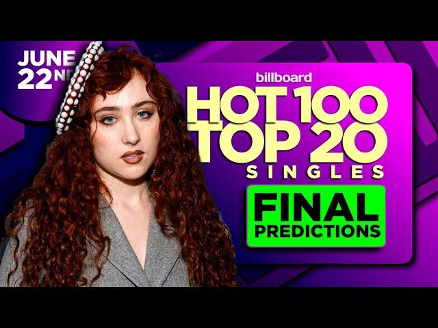 FINAL PREDICTIONS | Billboard Hot 100, Top 10 Singles | June 22nd, 2024