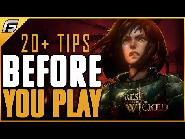 No Rest For The Wicked STARTER GUIDE - Tips You Need To Know Before You Start Playing