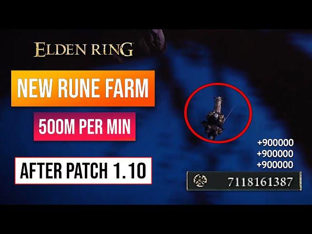 Elden Ring Rune Farm | Easy Rune Glitch After Patch 1.10! 500,000,000 Runes!