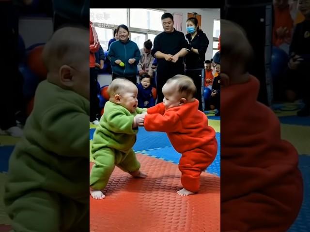 Wwe fighting kids #cute #cutebabies #shorts