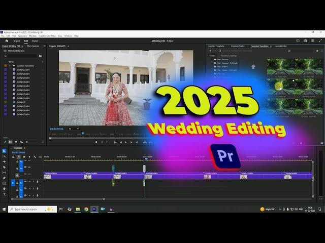 Premiere Pro 2025 Wedding Video Editing