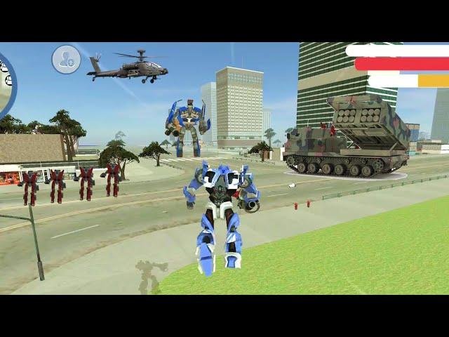 Supercar Robot (Super Car Robot Fight on Huge Blue Robot Car) Robot Fight on Mound - GamePlay HD