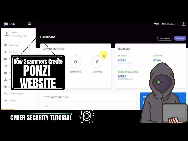 How Scammers Create Ponzi Website | Cyber Security Tutorial