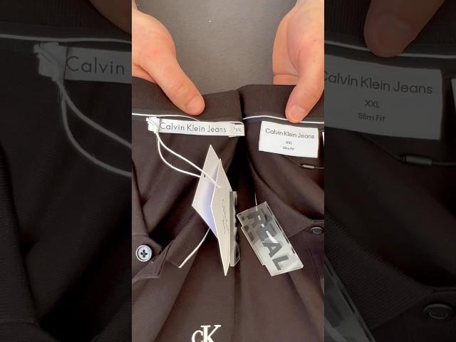 Fake vs Real Calvin Klein Polo T shirt