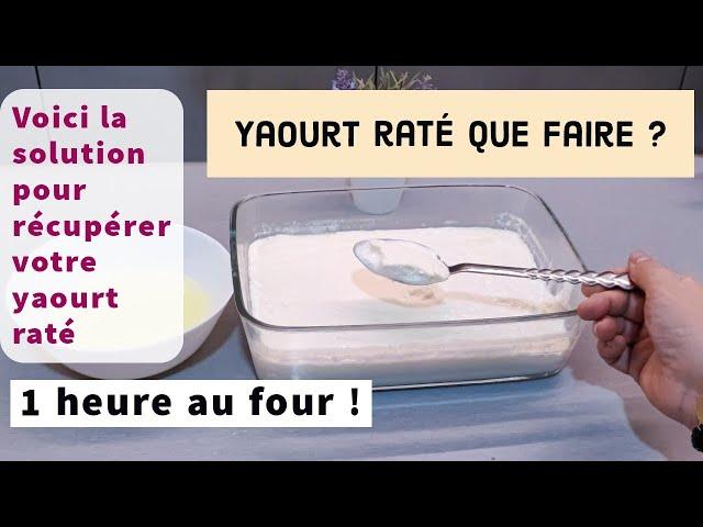 Yaourt raté que faire ? Solution garantie pour obtenir un yaourt bien épais - Yaourt maison liquide