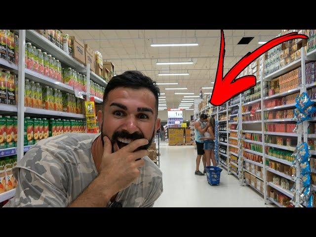 Kissing a Brazilian Girl in the Supermarket!