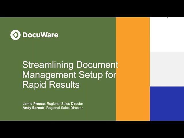 Streamlining Document Management Setup for Rapid Results