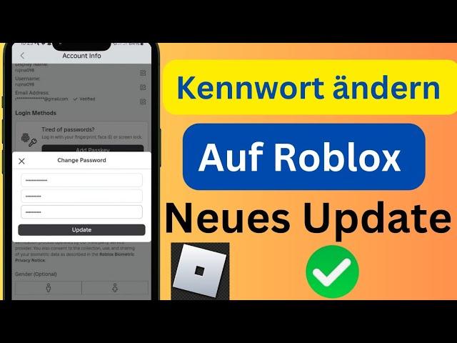 So ändern Sie das Passwort in Roblox,