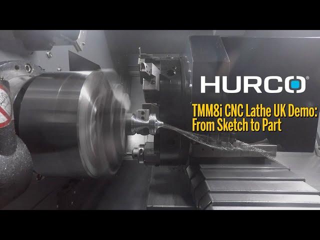 Hurco TMM8i CNC Lathe: Demo Cut from Hurco UK