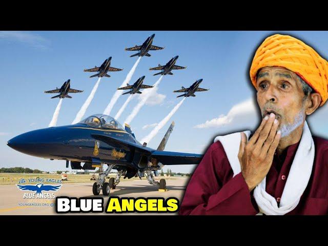 Villagers React To Blue Angels Air Show ! Tribal People React To Navy Blue Angels