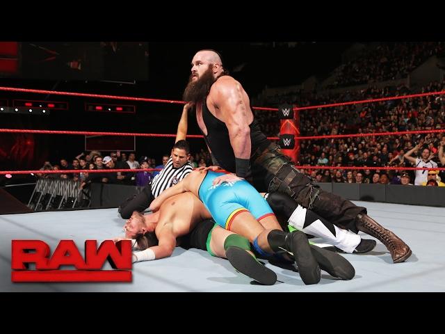 Braun Strowman vs. local competitors - 4-on-1 Handicap Match: Raw, Feb. 6, 2017