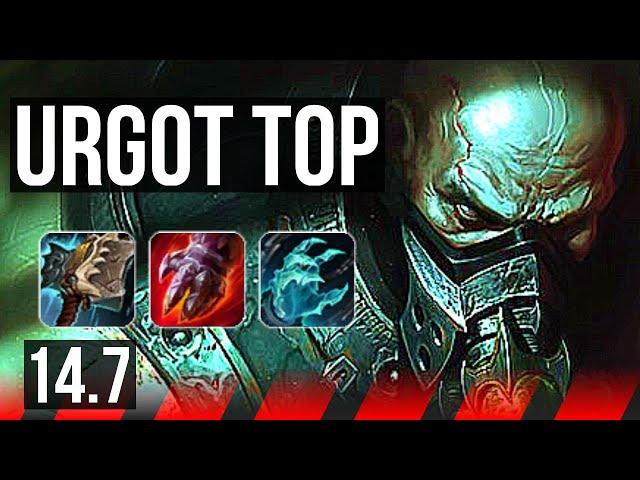 URGOT vs RIVEN (TOP) | Rank 1 Urgot, 9/1/6, 300+ games, Dominating | JP Challenger | 14.7