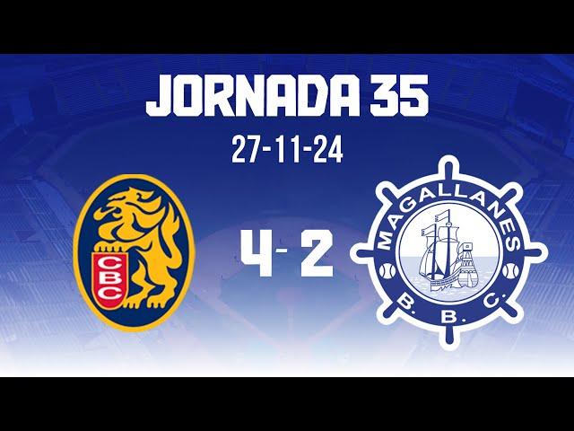 JORNADA 35 RESUMEN - Navegantes del Magallanes 2 - Leones del Caracas 4 - 24-25 (27-11-24)