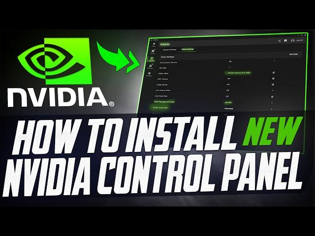  How to Install Nvidia APP and setup for Gaming *New Nvidia Control Panel* 