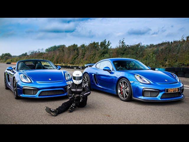 PORSCHE GT4 vs BOXSTER SPYDER - TRACK CHALLENGE!!