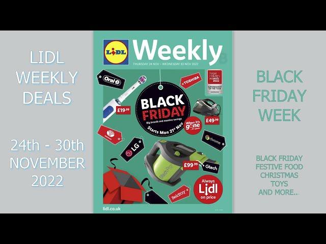 Lidl Weekly Deals 24th - 30th November 2022 Black Friday Week