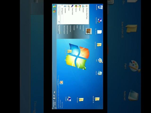 Win 7 simu How to apen Desktop Menu| Window 7 Computer