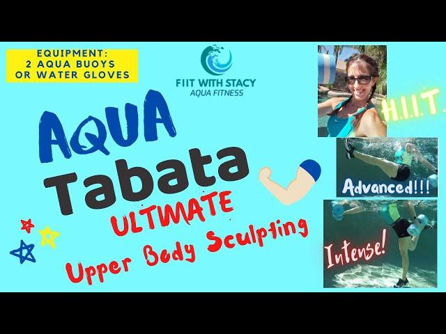 Best Pool Workout: Tabata Edition | Upper Body & Abs Sculpting HIIT 20 min