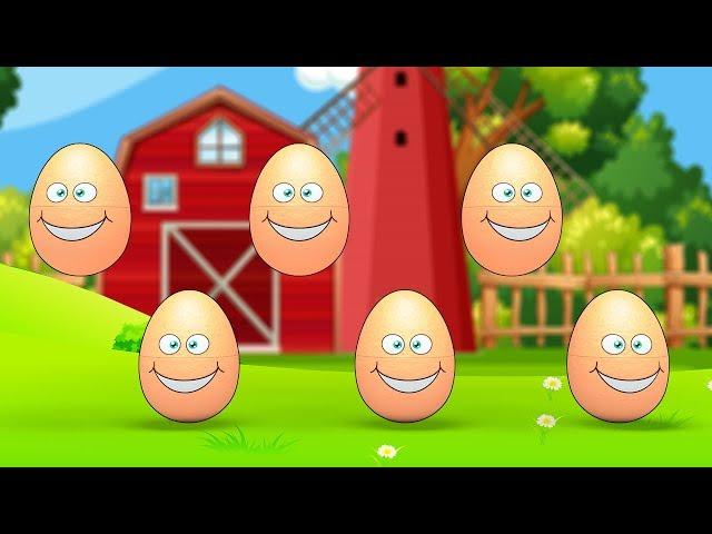 Learning colors - Colorful eggs on a farm Учим цвета-Разноцветные яйца на ферме | LimeAndToys