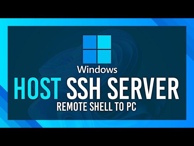 Set up SSH Server on Windows | Remote Secure Shell + Key Based Authentication