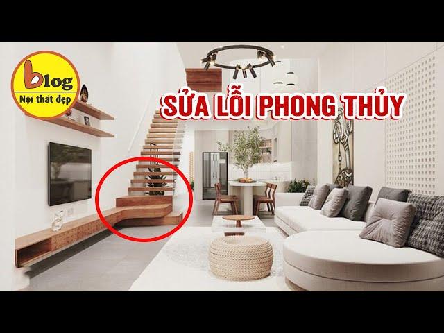 Cách hóa giải phong thủy cầu thang nhà ống đảm bảo hiệu quả