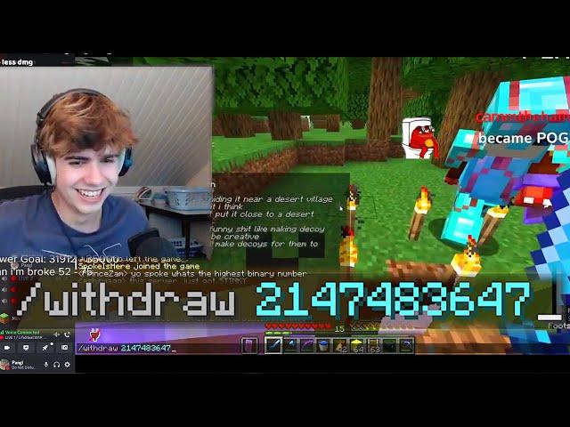 Princezam Withdraws 2,147,483,647 Hearts on Lifesteal SMP