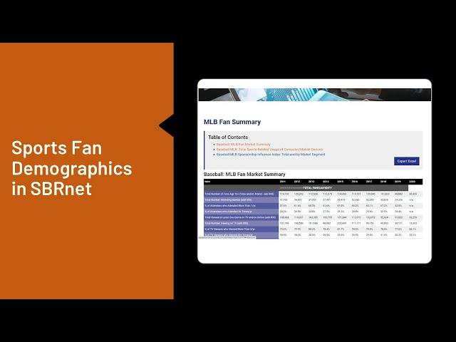 How to Find Sports Fan Demographics in SBRnet