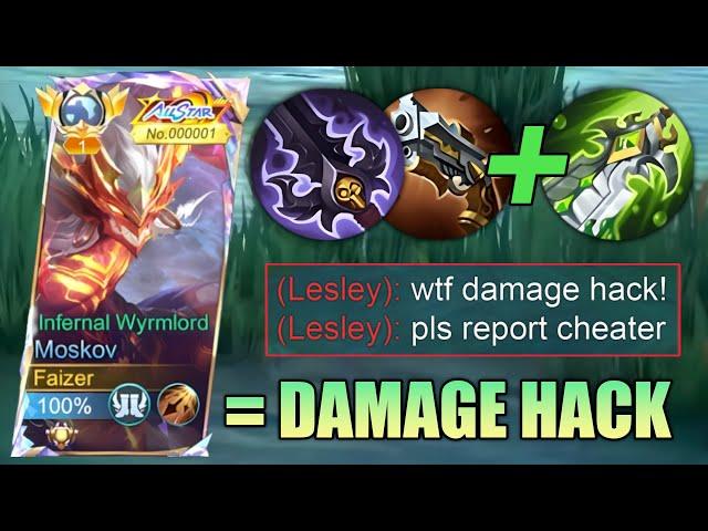 GLOBAL MOSKOV 85% WINRATE SECRET BUILD FOR DAMAGE HACK!! (must watch) - MLBB