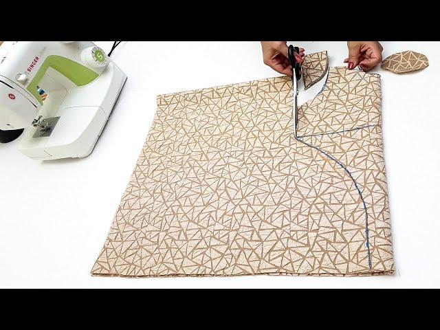 Sewing a very simple dress at the lowest cost | Amazing sewing tips and tricks worth learning!