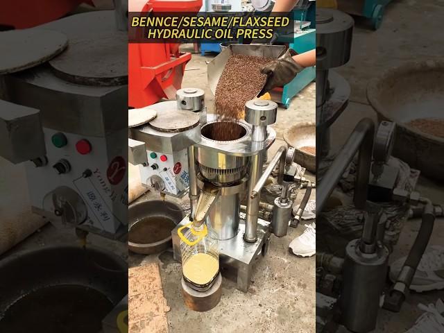 sesame/benne/flaxseed hydraulic oil press machine#sesameoil#flaxseedoil#oilmill