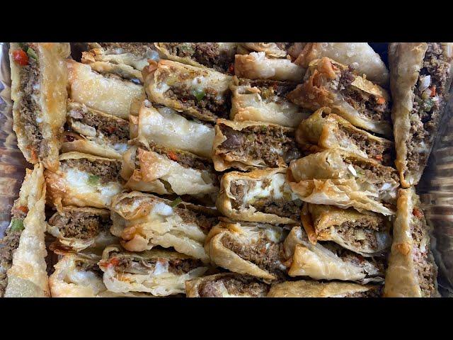 Cheesesteak egg rolls