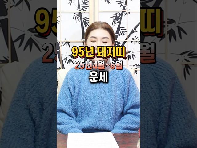 95년 돼지띠 25년 갈등하는 이시기 대처법 #돼지띠