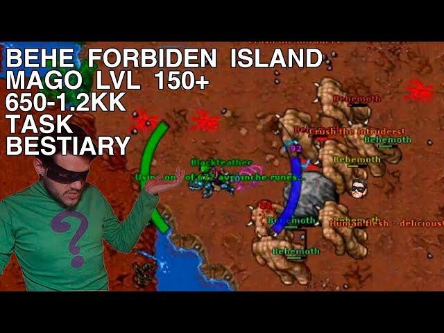 Tibia - Mage lvl 150+ BEHEMOTH FORBIDEN ISLAND - TASK/BESTIARY