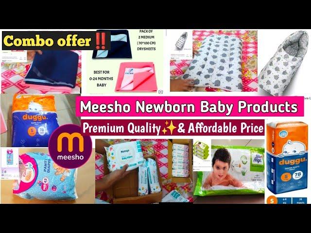 Meesho Newborn Baby Products Haul | Good quality Product | Rashes free Diapers | must have Products