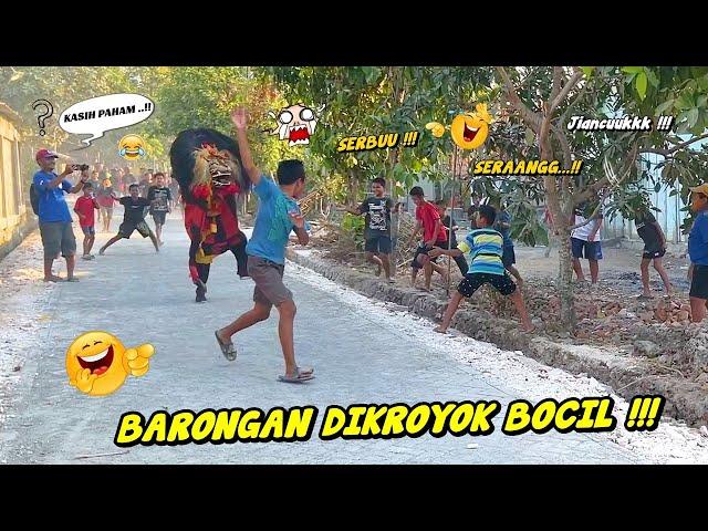 Bikin Ketawa !! Barongan Ngamuk Dikeroyok Bocil - Barongan Blora Taruno Adi Joyo Live Nglorok