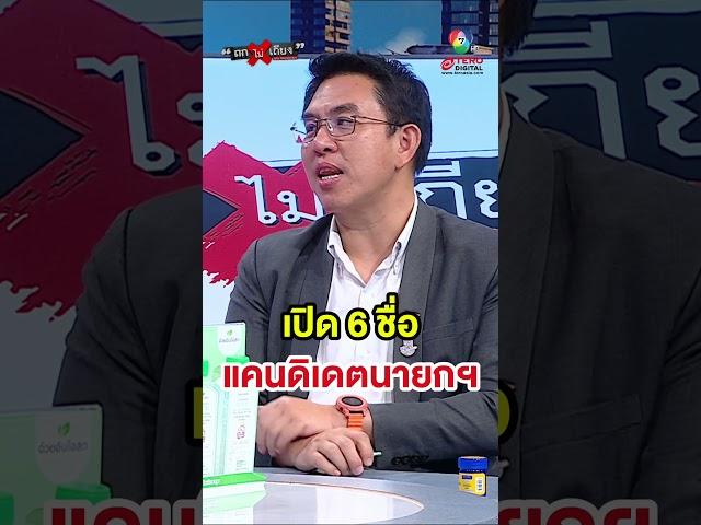 เปิด 6 รายชื่อ แคนดิเดตนายกฯ #ถกไม่เถียง
