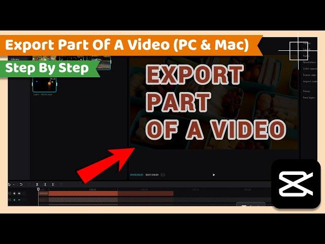 Export Part Of A Video | CapCut PC Tutorial