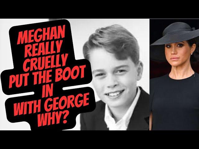 MEGHAN CRUELLY TURN AGAINST PRINCE GEORGE - WHY? #meghanandharry #meghan #royal