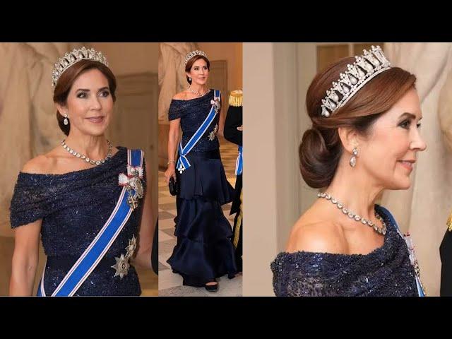 #Queen Mary of Denmark Dazzle in #Royal Jewels