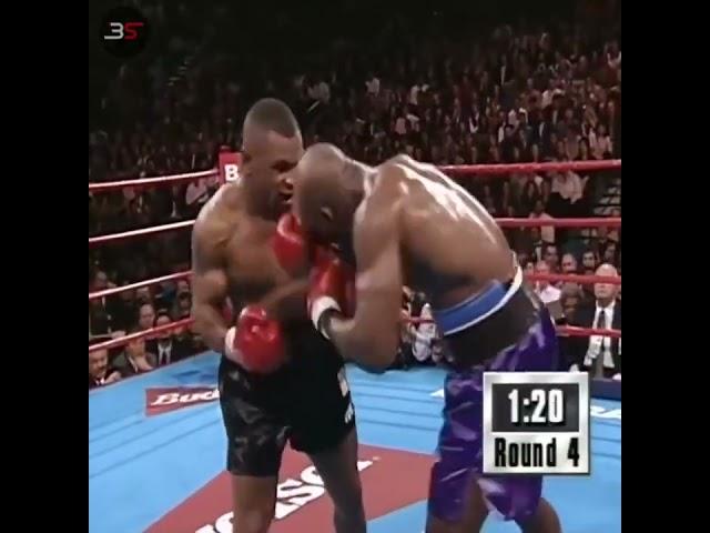 THAT ROUND | MIKE TYSON vs EVANDER HOLYFIELD I | ROUND 4 (1996) HD #shorts #highlights #thatround