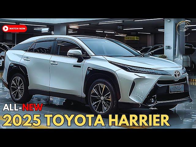 First Look! New 2025 Toyota Harrier Is Back - New Hybrid Premium SUV!